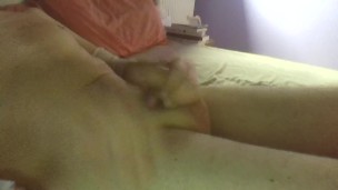 FRENCH GUY MOANING AND CUMMING WHILE WATCHING PORN