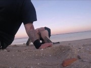 Beach Golden shower & pussy control 1/16