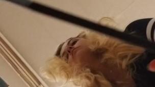 Blonde Shopping No Panties Public Upskirt
