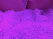 I Stretch My Virgin Ass With Ribbed Glass DIldo