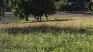 Teen pees outdoors and flashes publicly 