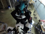 Murrsuiter gets pegged hard by a dominatrix in a swing 15/16