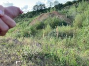 nice tight pussy nature outside fuck risky public sunny in a park cumshort 3/16