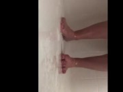 Sexy feet take a shower 13/16
