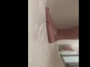 Sexy feet take a shower 2/16