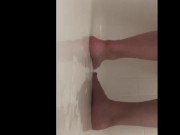 Sexy feet take a shower 7/16