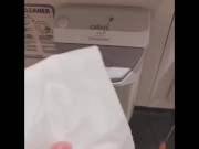 オナニー 公衆トイレ プリケツ 射精 14/16