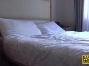 Curvy milf submissive deep throats for cum 3/16