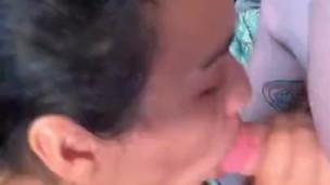 POV Amateur Blowjob with Facial 