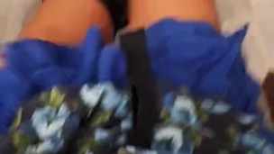 Desperation squating above the toilet female POV