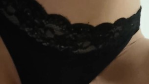 I wet my little black thong