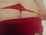 Carlycurvy in skirt so short it hardly covers her ass!  13/16