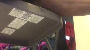 Stroking big dick before work