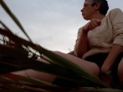 shantastic natural hairy milf smoking outdoors happy birthday to me 2/16