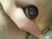 hot , hairy and big pussy jerks off and massages her pussy