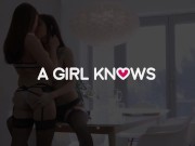 LETSDOEIT - Lesbian Teen Convinces Her Straight Roommate To Lick Her Pussy 1/16