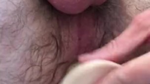 Creamy ass play