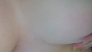 BBW tittie rub