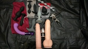 femboy flows like a bitch from an anal toys ( crossdresser training )