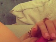 Abbystars plays and opens up her tite little pink pussie 