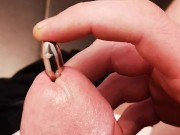 Getting confident at sounding my cock 10/16