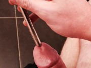 Getting confident at sounding my cock 2/16