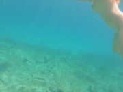 Fast Cum on Big Tits Underwater | Redhead Ginger Teen Naked Swim Handjob 3/16