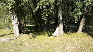 Rapunzel WITHOUT PANTIES in Public Park(Part 1)