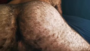 Horny pig Hairy ass