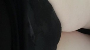 A Hotwifes Sissy Cuckold In Black Nightie And Panties