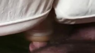 Fucking my fleshlight then cumming on it