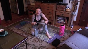 Yoga MILF Masturbates and Squirts for You