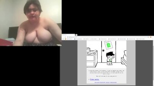 BIg Boobed Nerdy Asian Girl Reads Homestuck