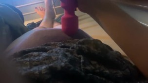 trans girl vibing and cumming in her panties