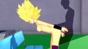 Dragonball Super SSJ Caulifla Sucks and Fucks