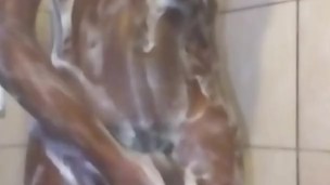 Masturbating in the shower