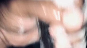 Soapy Shower masturbation with explosive cumshot