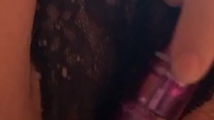 Amateur College BBW Plays With Vibrator