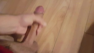 Playing with my big cock till it cums 