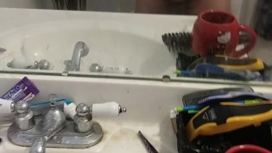 Masturbating and showing off 