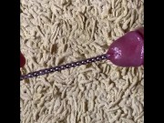 Cumming 2x sounding my dick