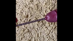 Cumming 2x sounding my dick