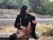 Public pee and masturbation 13/16