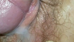 Spilling My Seed Along Her Slippery Slit; Obediently Devouring It -CLOSE UP