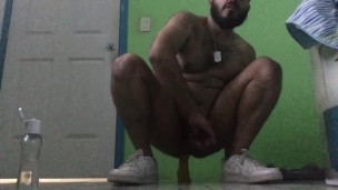 Playing with my dildo 