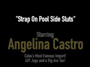 Orgasmic BBWs Angelina Castro & Joslyn Jane StrapOn Fuck! 1/16