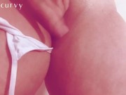Pussy in your face from Carlycurvy! Stripping off 2 g strings!  12/16