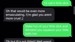 Sexting a Sissy Boy - I Own HIM