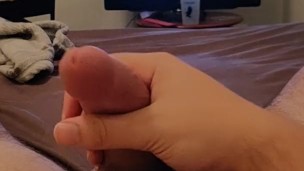 Stroking my dick for you 