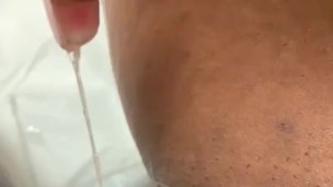 Slimy baby pussy in slo mo 